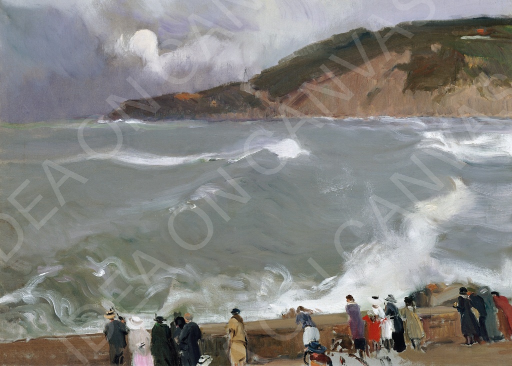 Breakwater, San Sebastián - Joaquin Sorolla