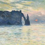 Scogliera a Etretat - Claude Monet