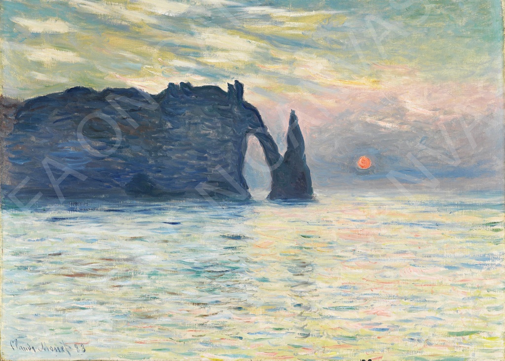 Scogliera a Etretat - Claude Monet
