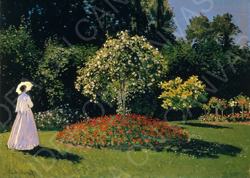Signora in giardino a Sainte-Adresse - Claude Monet