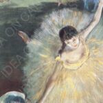 Ballerina con bouquet - Edgar Degas
