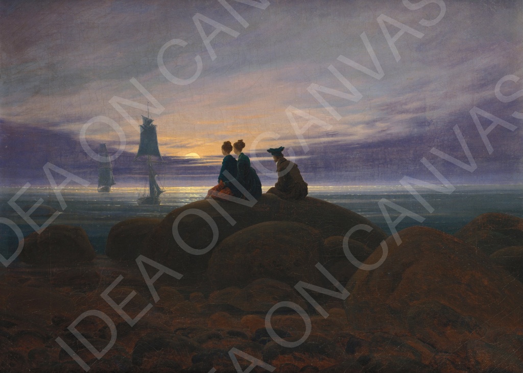 Friedrich_-Luna_Nascente_sul_Mare.jpg Luna Nascente sul Mare - Caspar David Friedrich