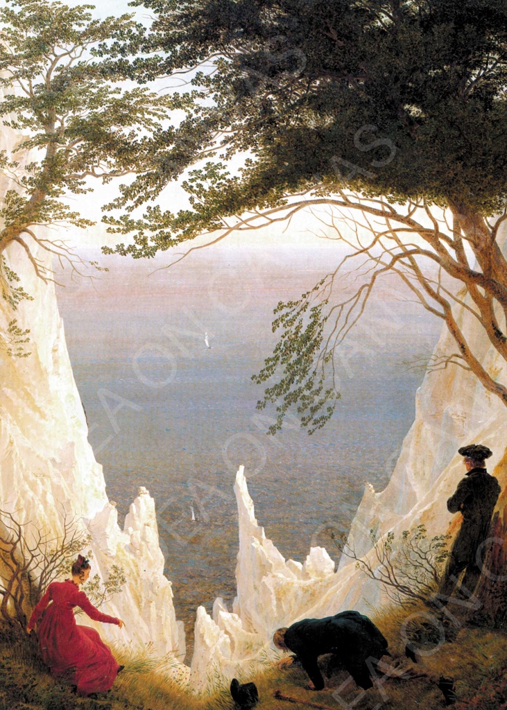 Le bianche scogliere di Rugen - Caspar David Friedrich