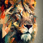 Geometric Lion -