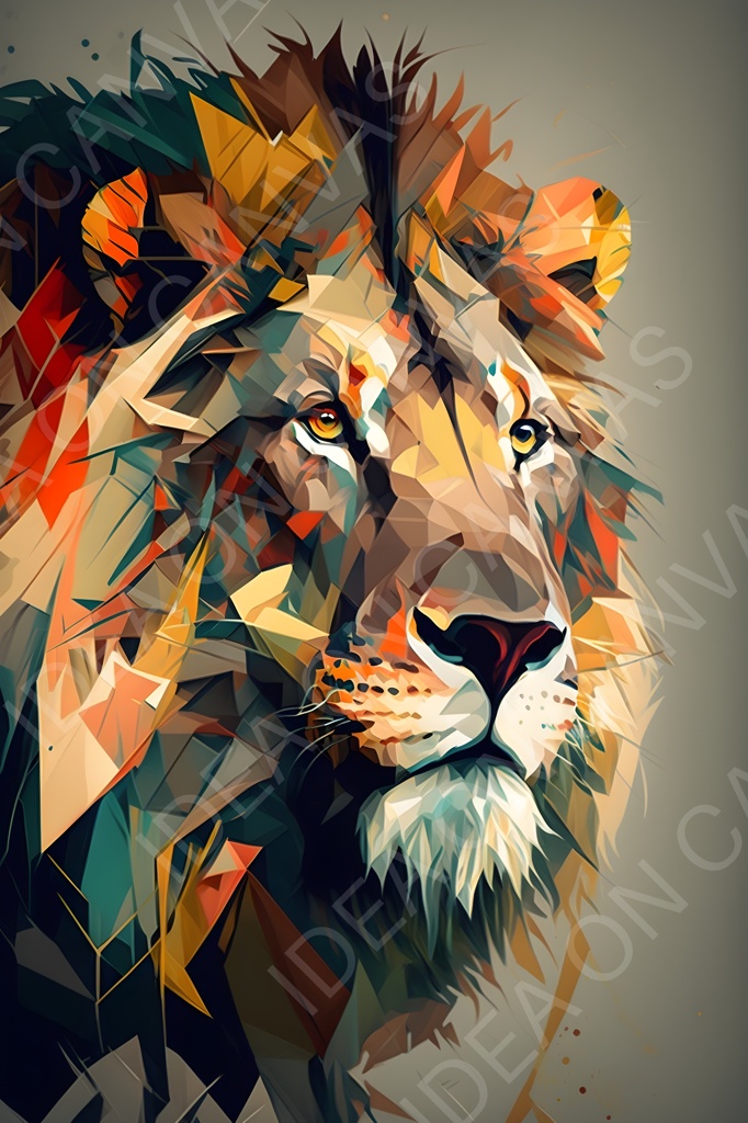 Geometric Lion -