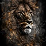 Lion on Fire -