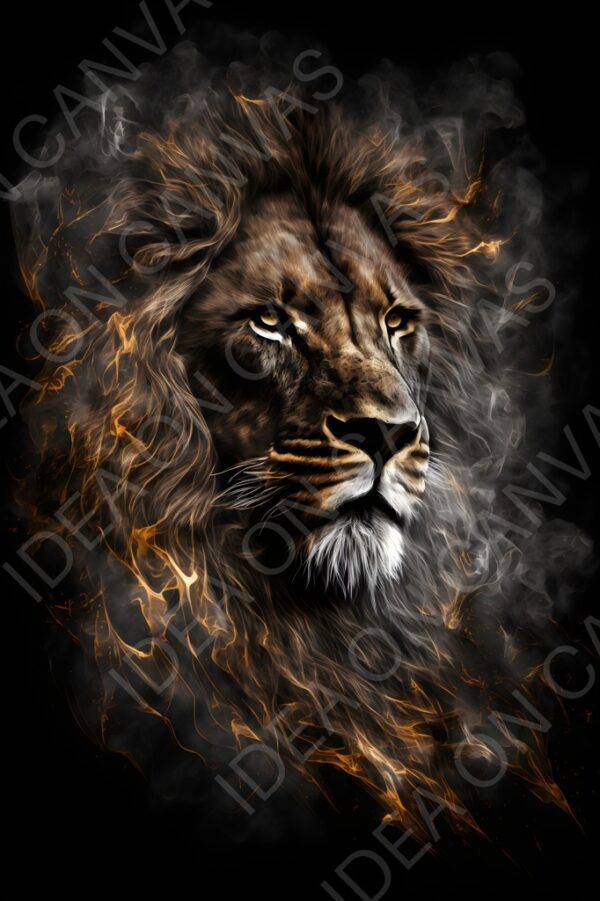 Lion on Fire -