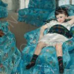 Little Girl in a Blue Armchair - Mary Cassatt