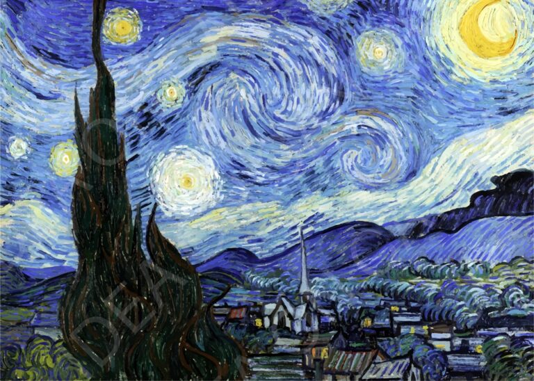 Tappetino Per Mouse Vincent Van Gogh Notte Stellata. Regalo - Foto 4