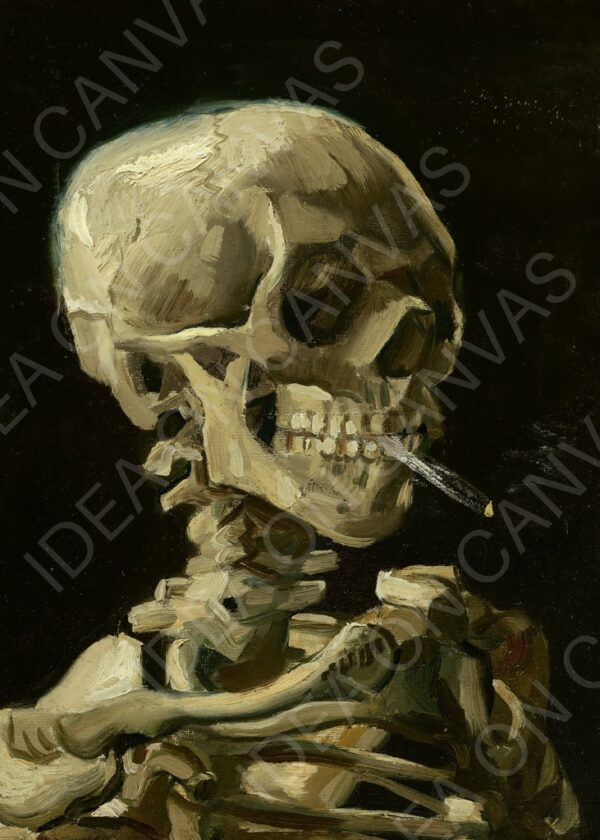 Teschio che fuma una sigaretta - Vincent van Gogh