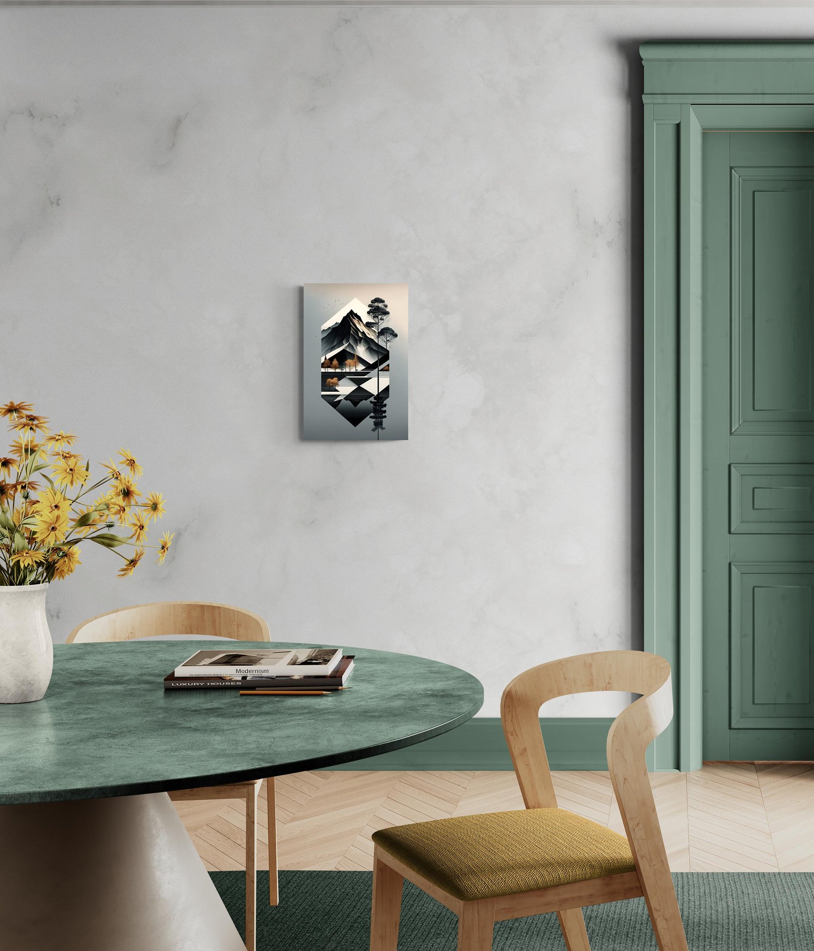 scena-1-40x60-senza-paesaggio-su-lago.jpg Paesaggio su Lago: Un'Opera Astratta di Bellezza Naturale -