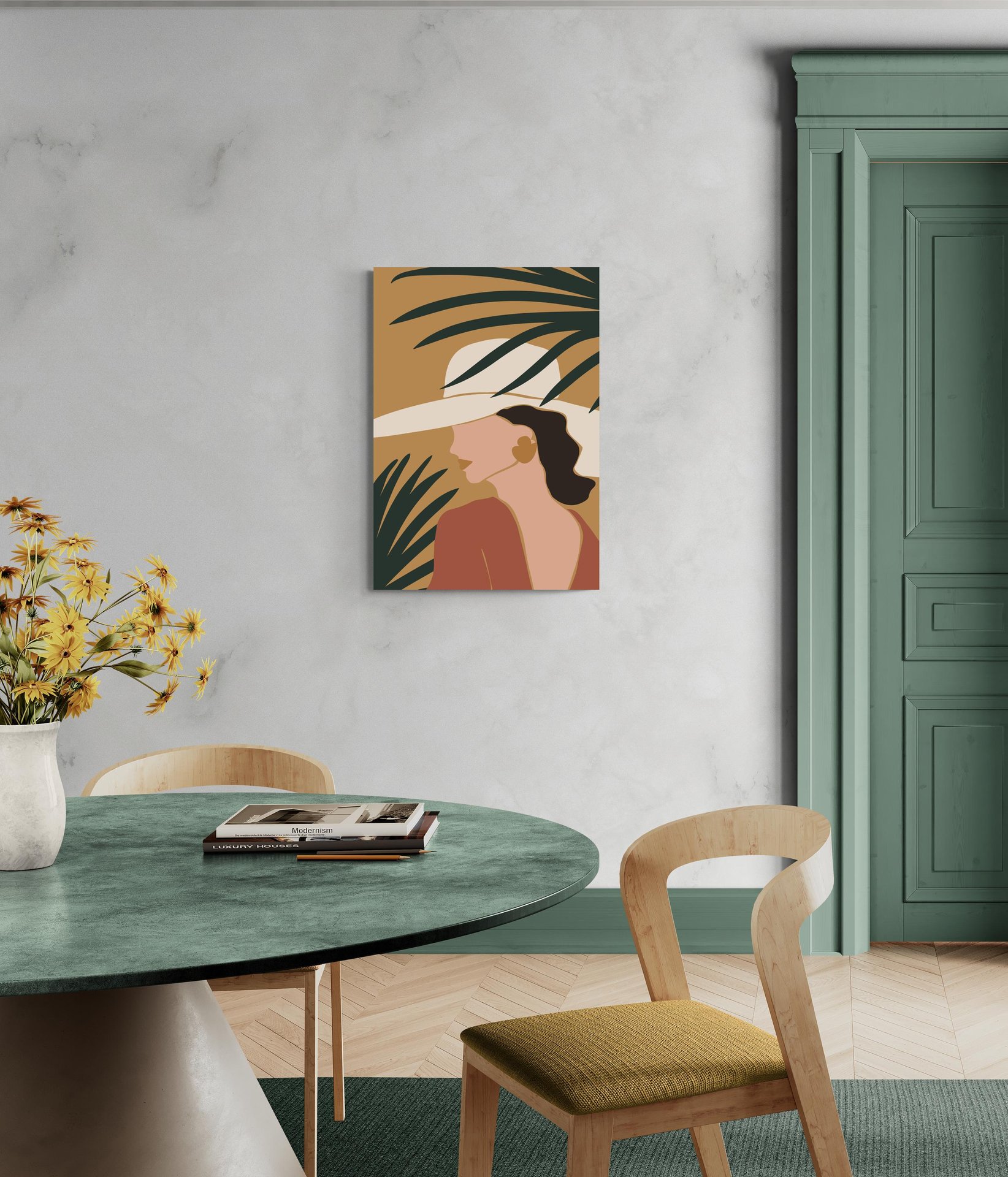 Donna con cappello: eleganza e stile esotico -