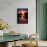 Fiume al tramonto -