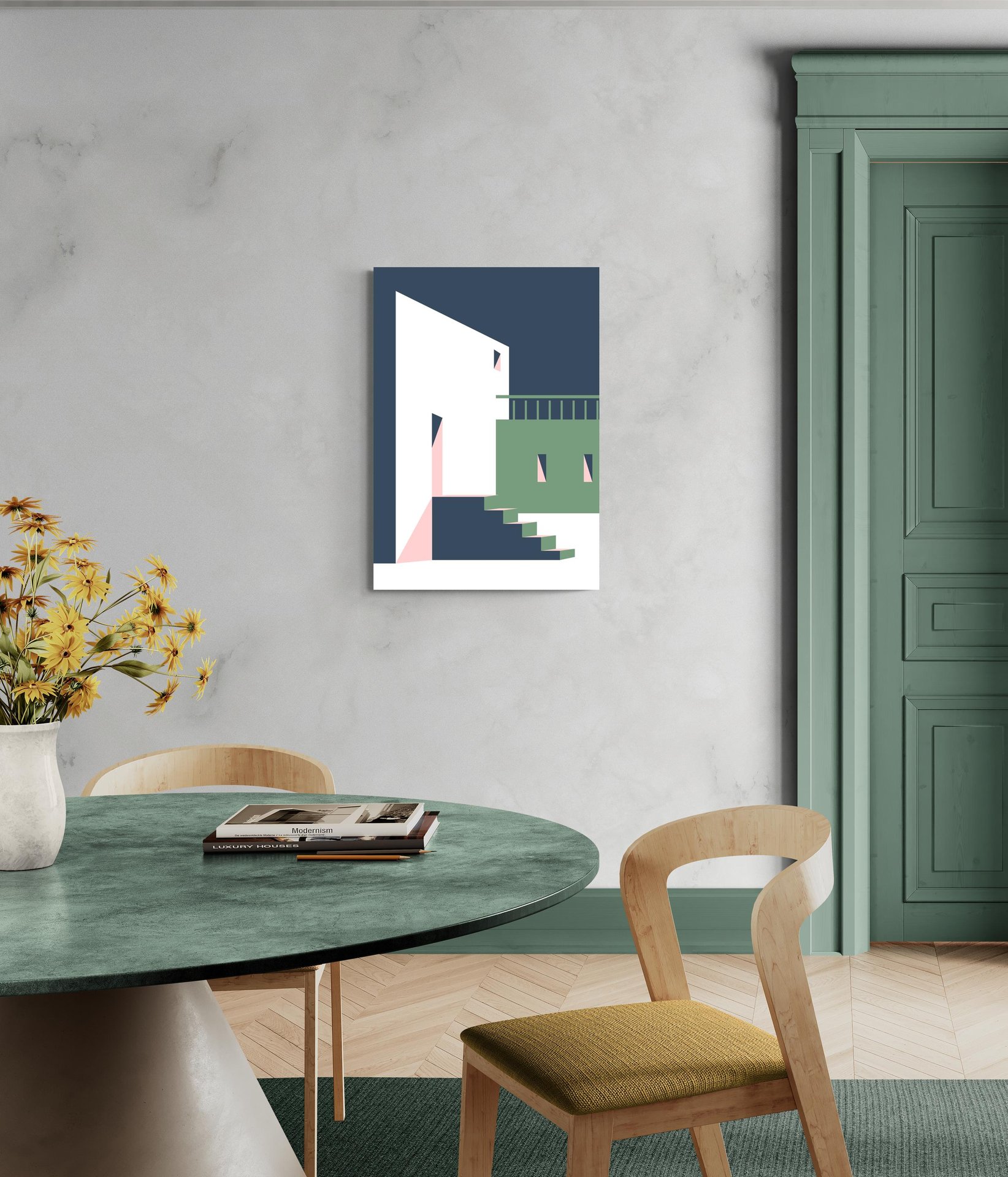 Architettura Moderna: Pink&Green -