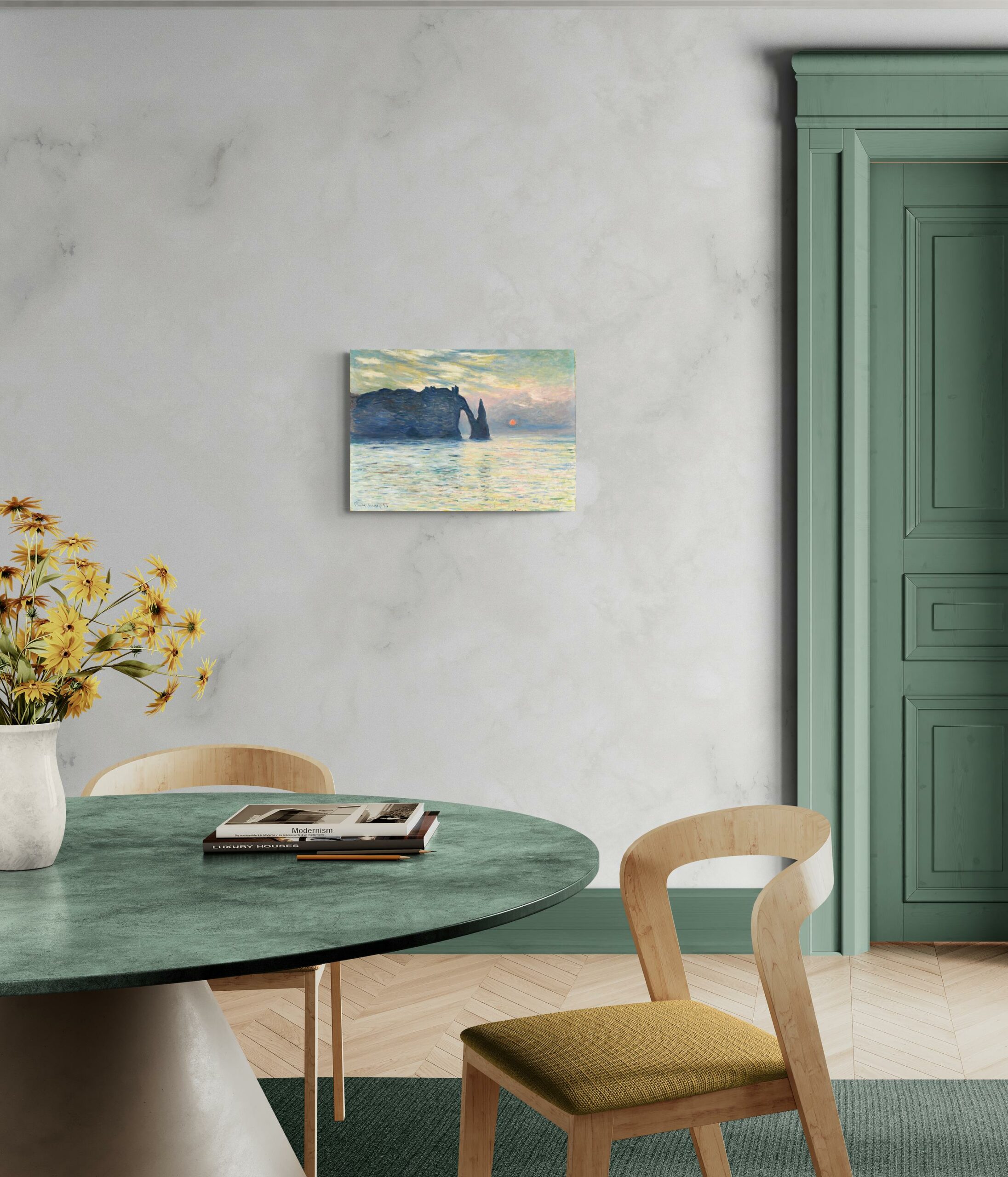 Scogliera a Etretat - Claude Monet