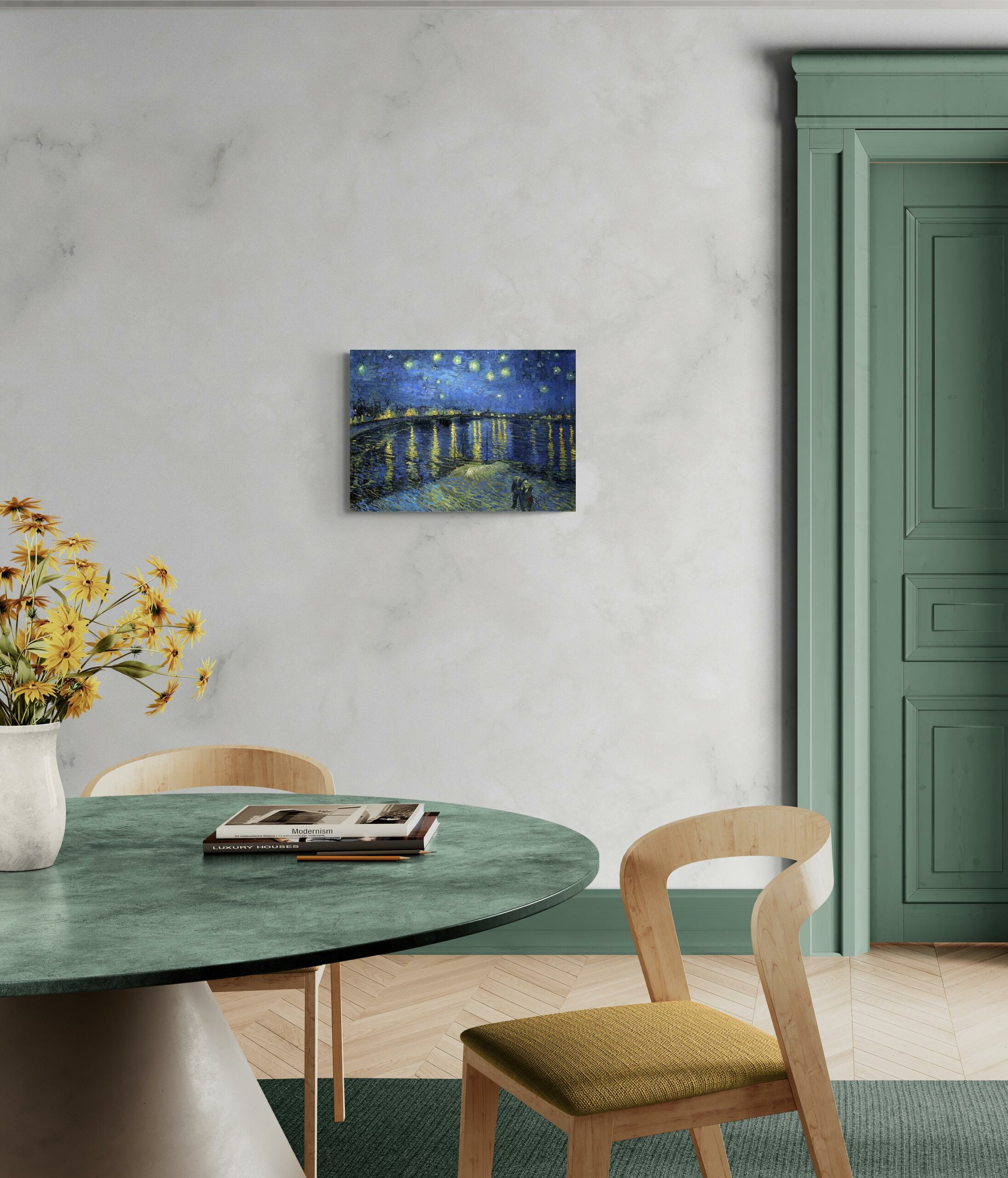 scena-1-70x50-senza-van-gogh-notte-stellata-sul-rodano.jpg Notte stellata sul Rodano - Vincent van Gogh