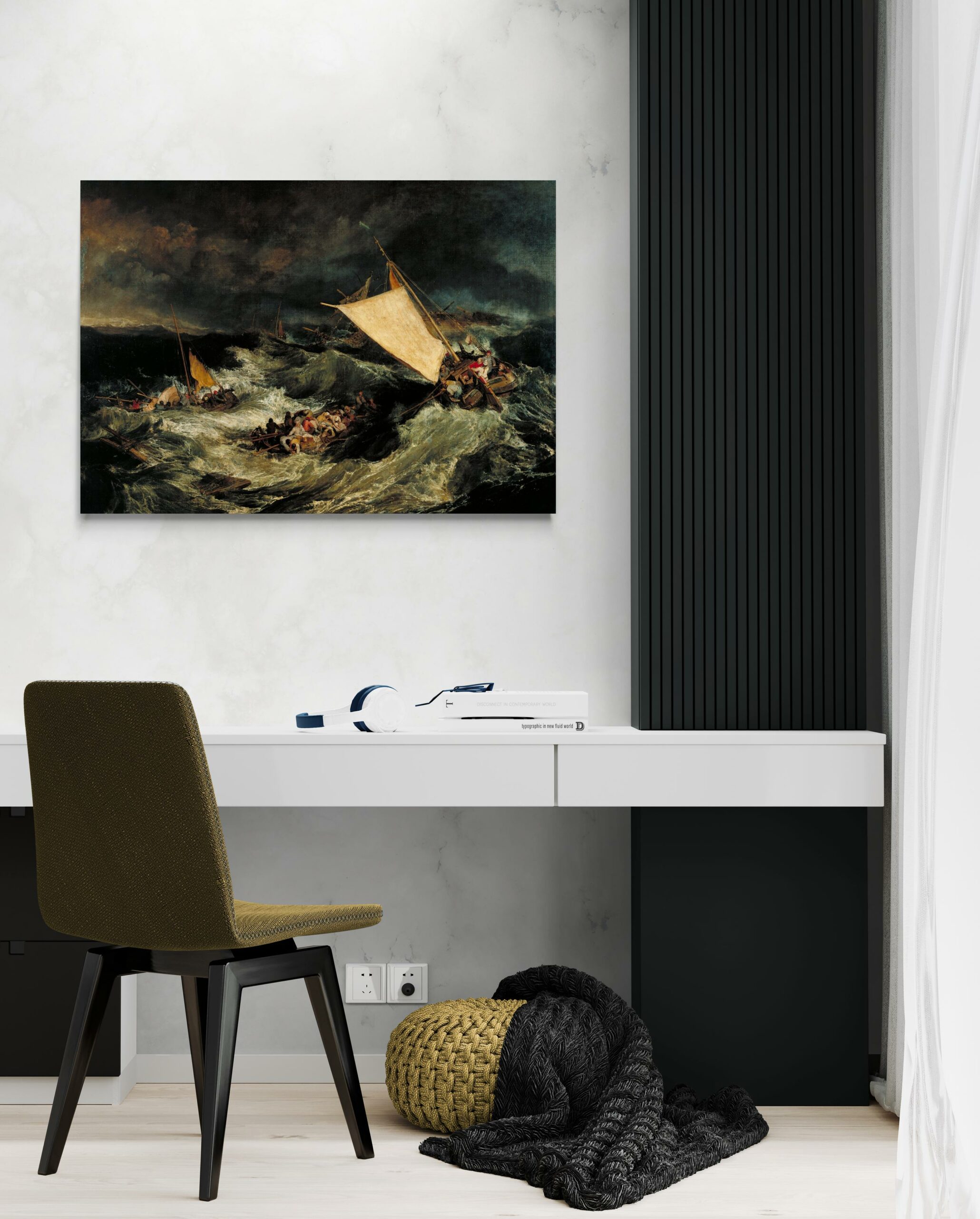 scena-2-100x70-senza-turner-il-naufragio.jpg Il naufragio. Barche da pesca che tentano di salvare l'equipaggio - William Turner