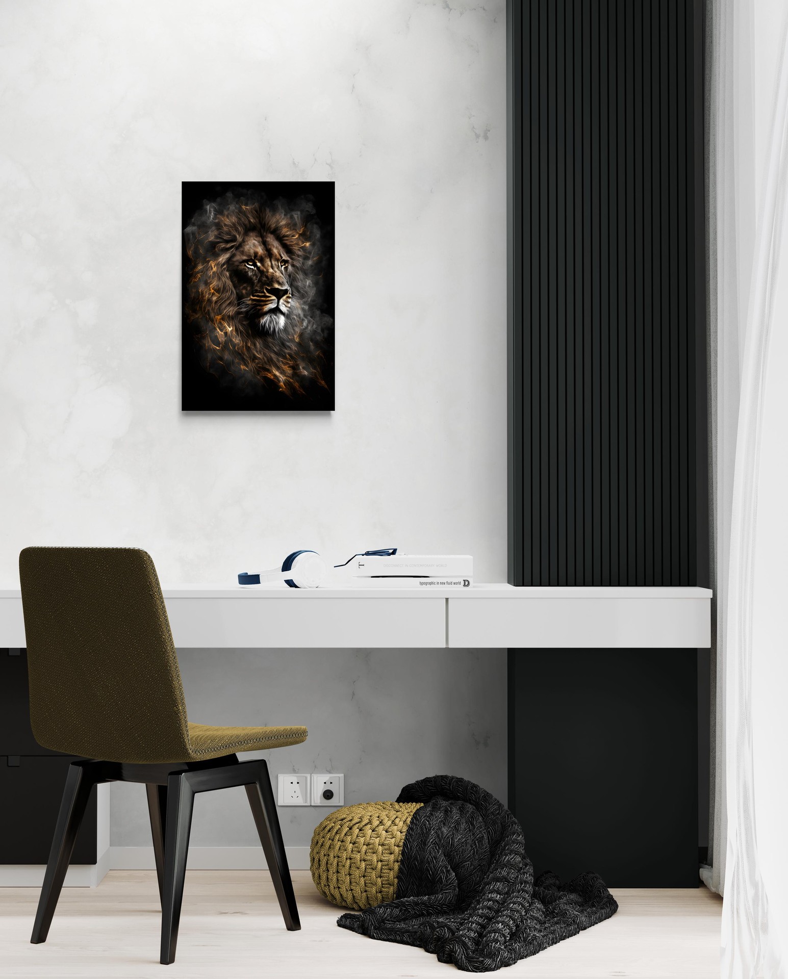 scena-2-40x60-senza-lion-on-fire.jpg Lion on Fire -