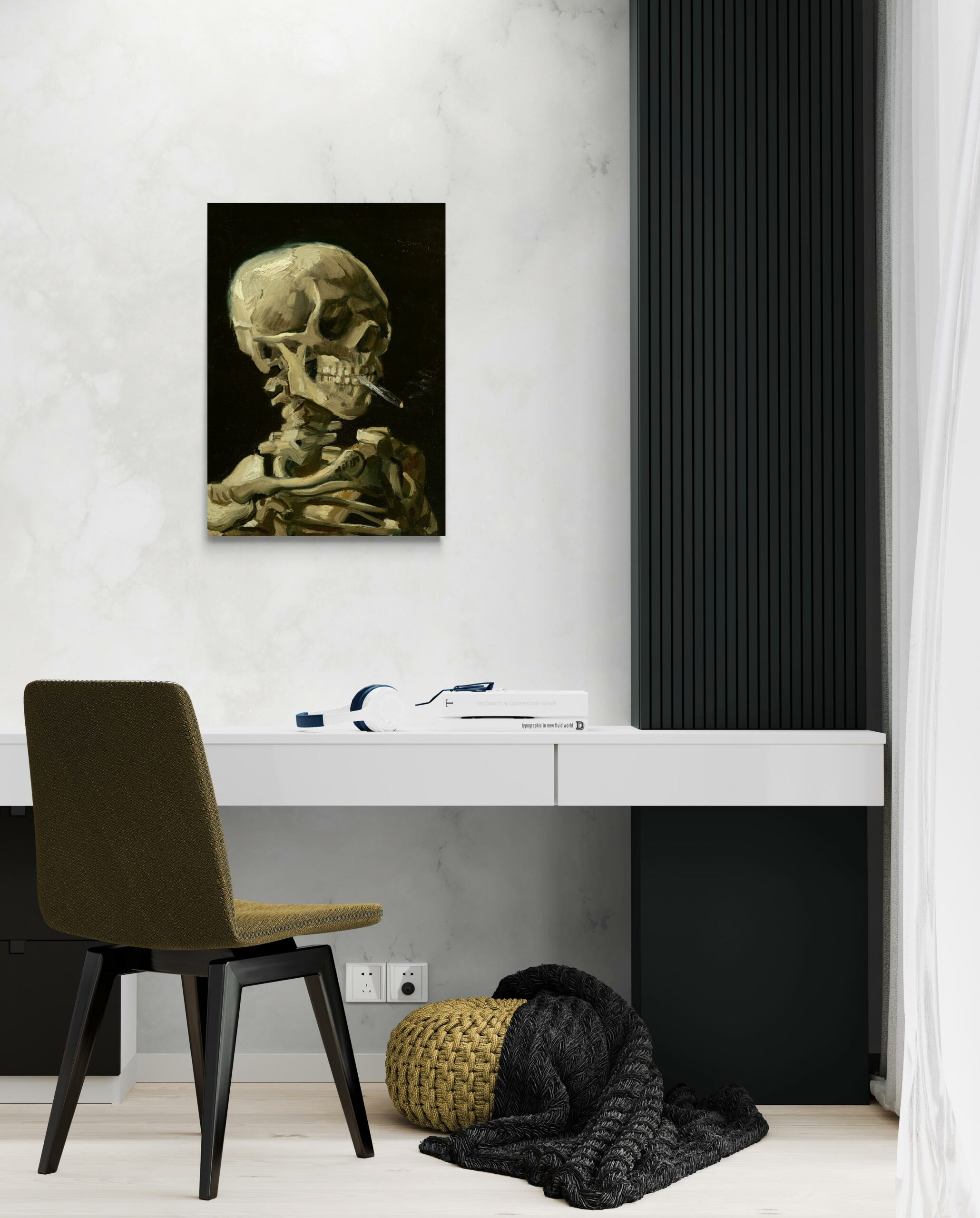 scena-2-50x70-senza-van-gogh-teschio-che-fuma-una-sigaretta.jpg Teschio che fuma una sigaretta - Vincent van Gogh