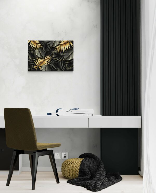 Foglie oro-nero -