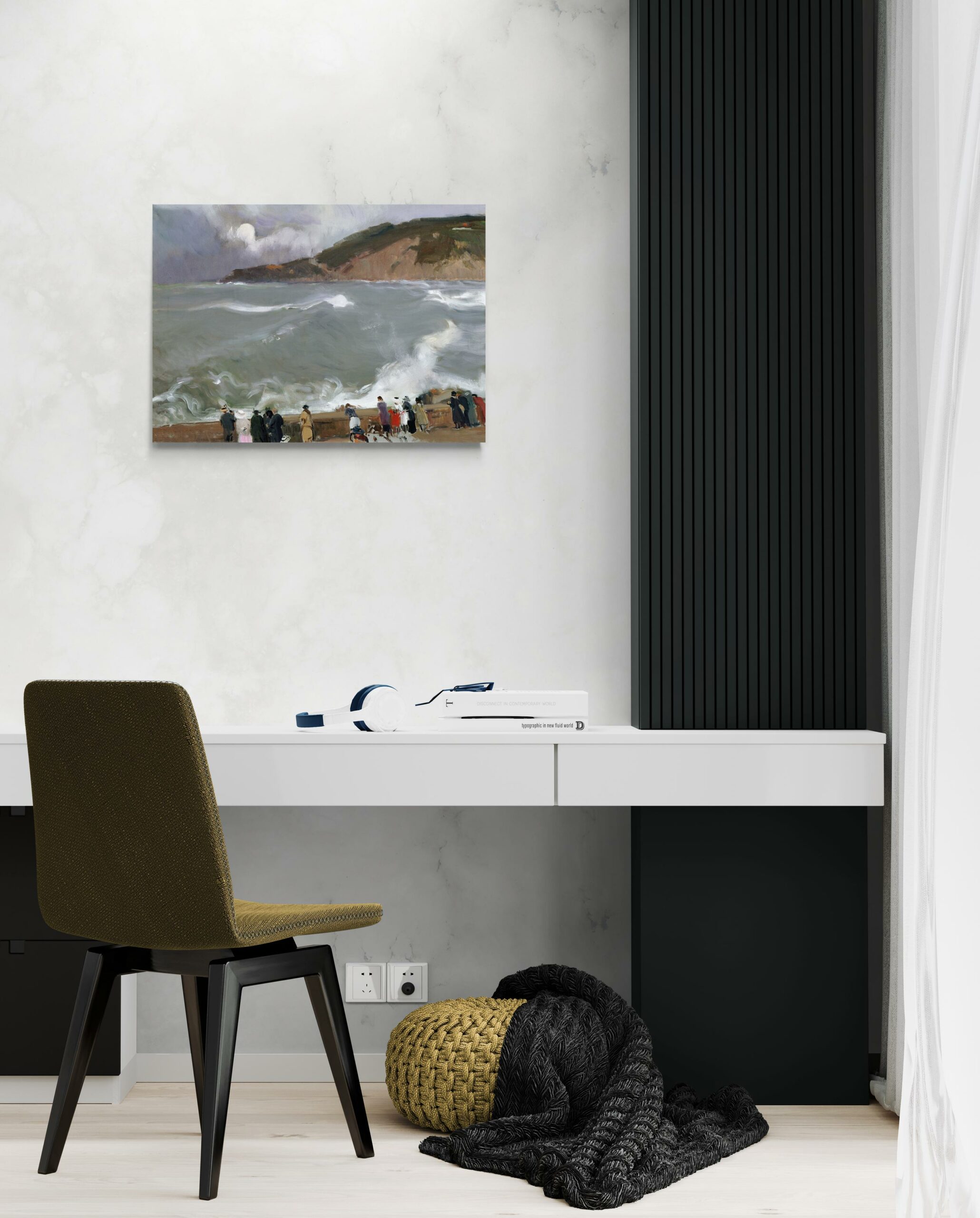 Breakwater, San Sebastián - Joaquin Sorolla