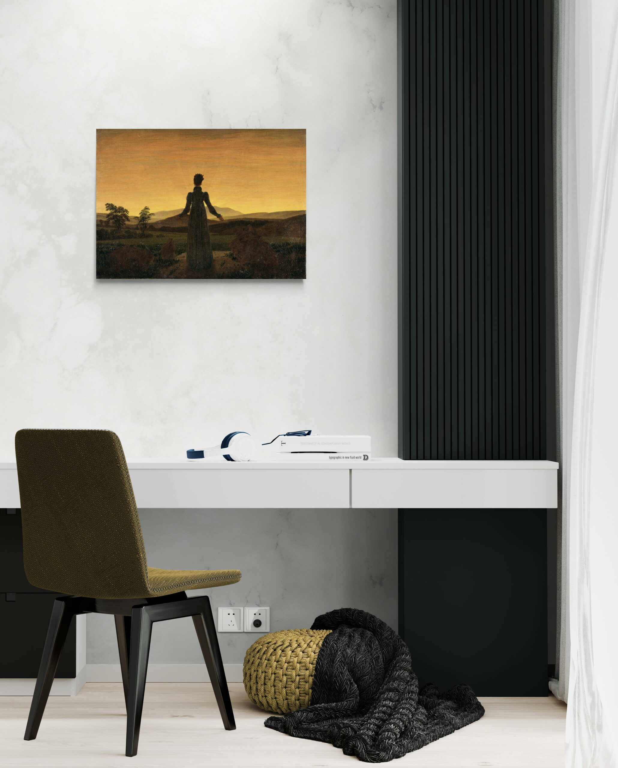 scena-2-70x50-senza-friedrich-donna-al-tramonto-del-sole.jpg Donna al tramonto del Sole - Caspar David Friedrich