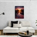 Fiume al tramonto -