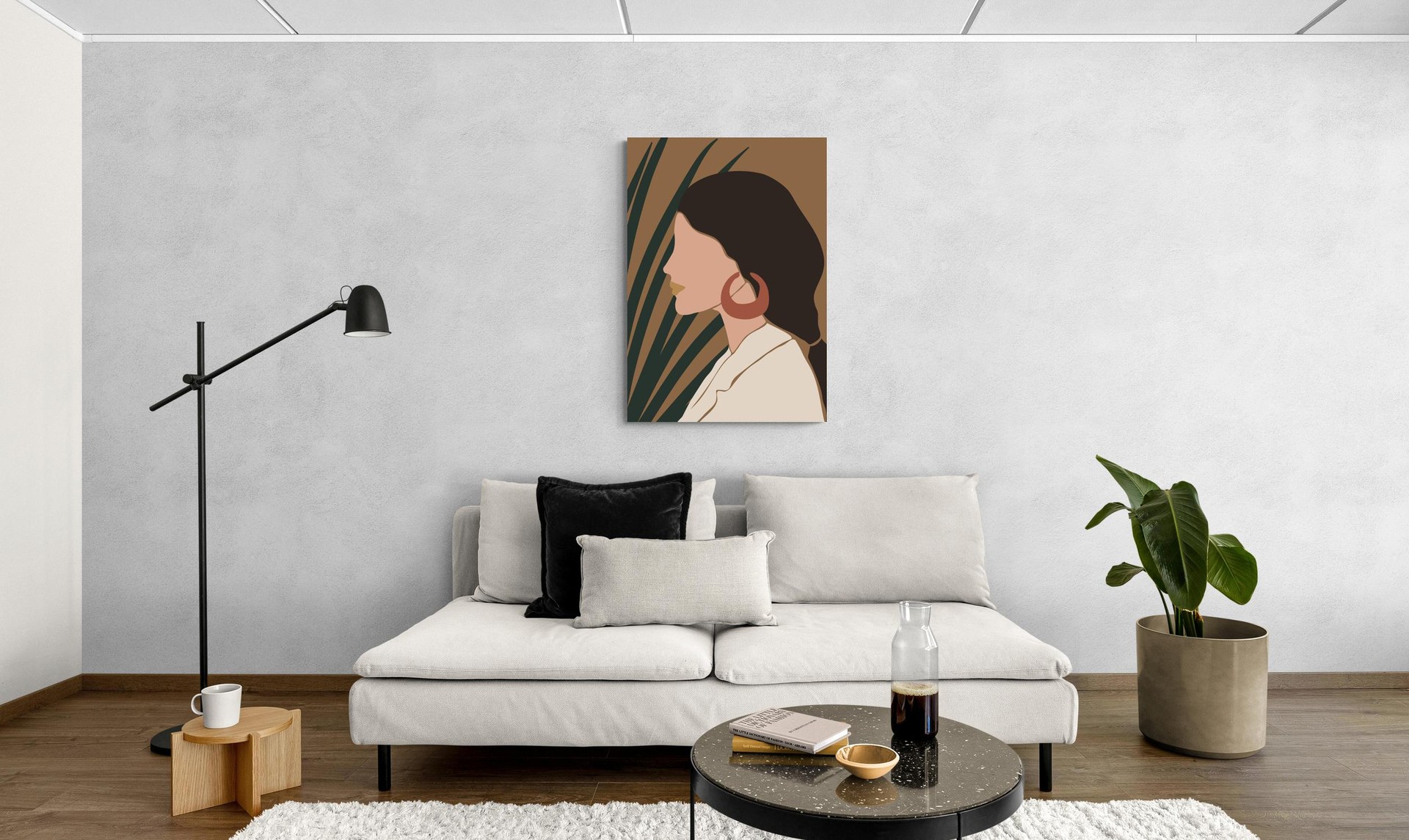 scena-3-70x100-senza-profilo-di-donna-2.jpg Profilo di donna 2: un'illustrazione elegante e minimalista -