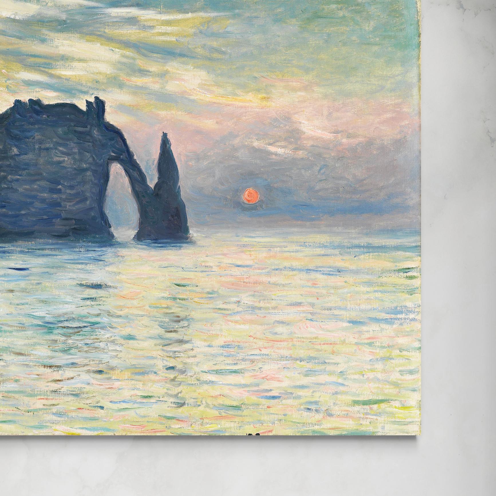 Scogliera a Etretat - Claude Monet