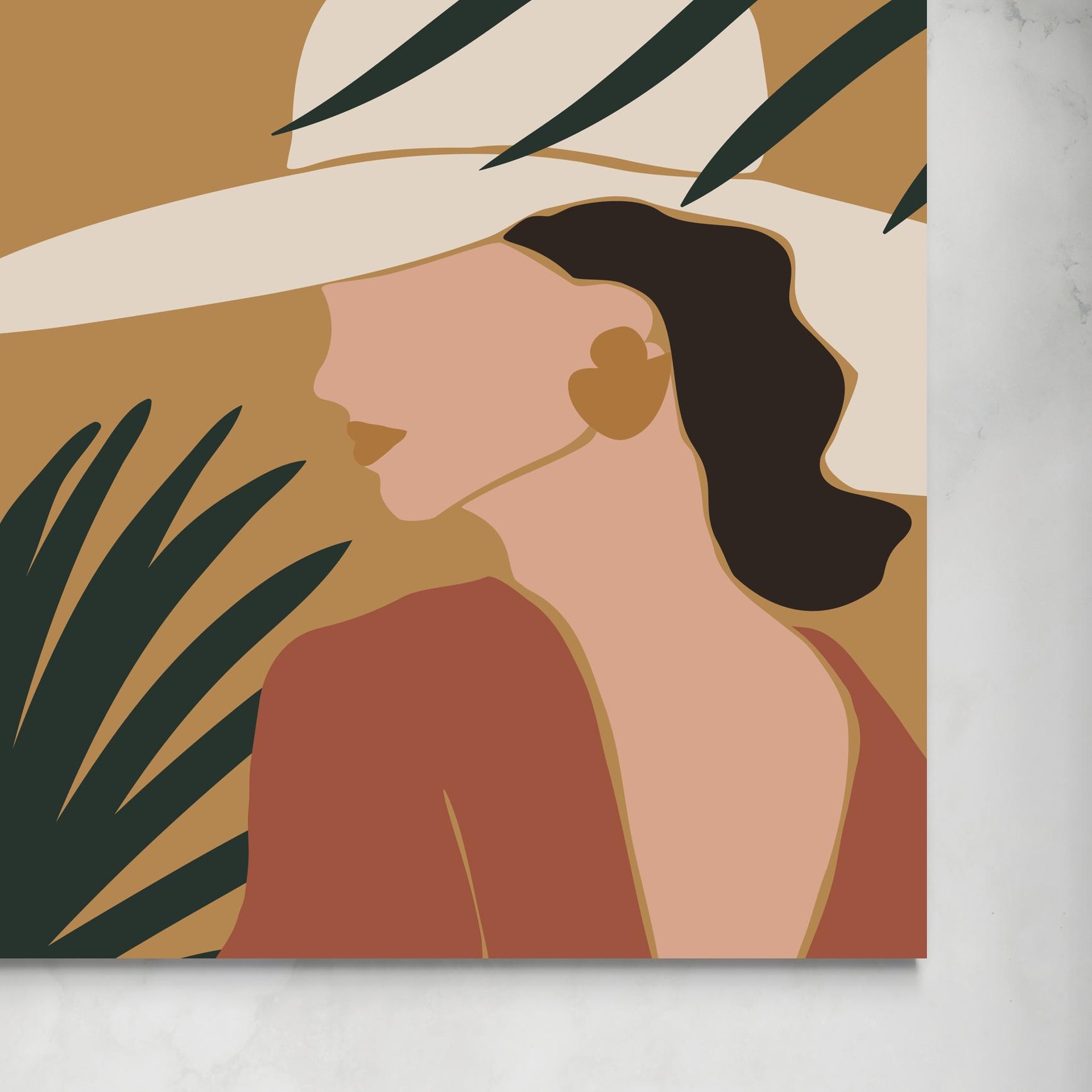 Donna con cappello: eleganza e stile esotico -