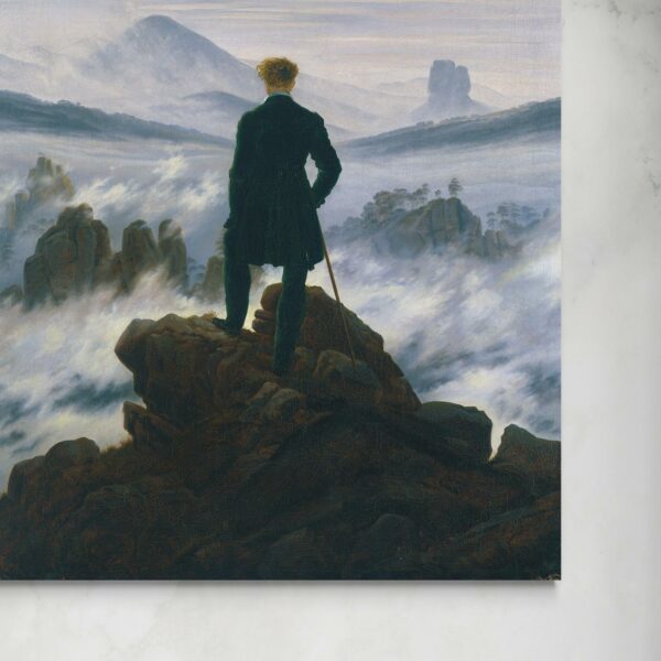 Viandante sul mare di nebbia - Caspar David Friedrich