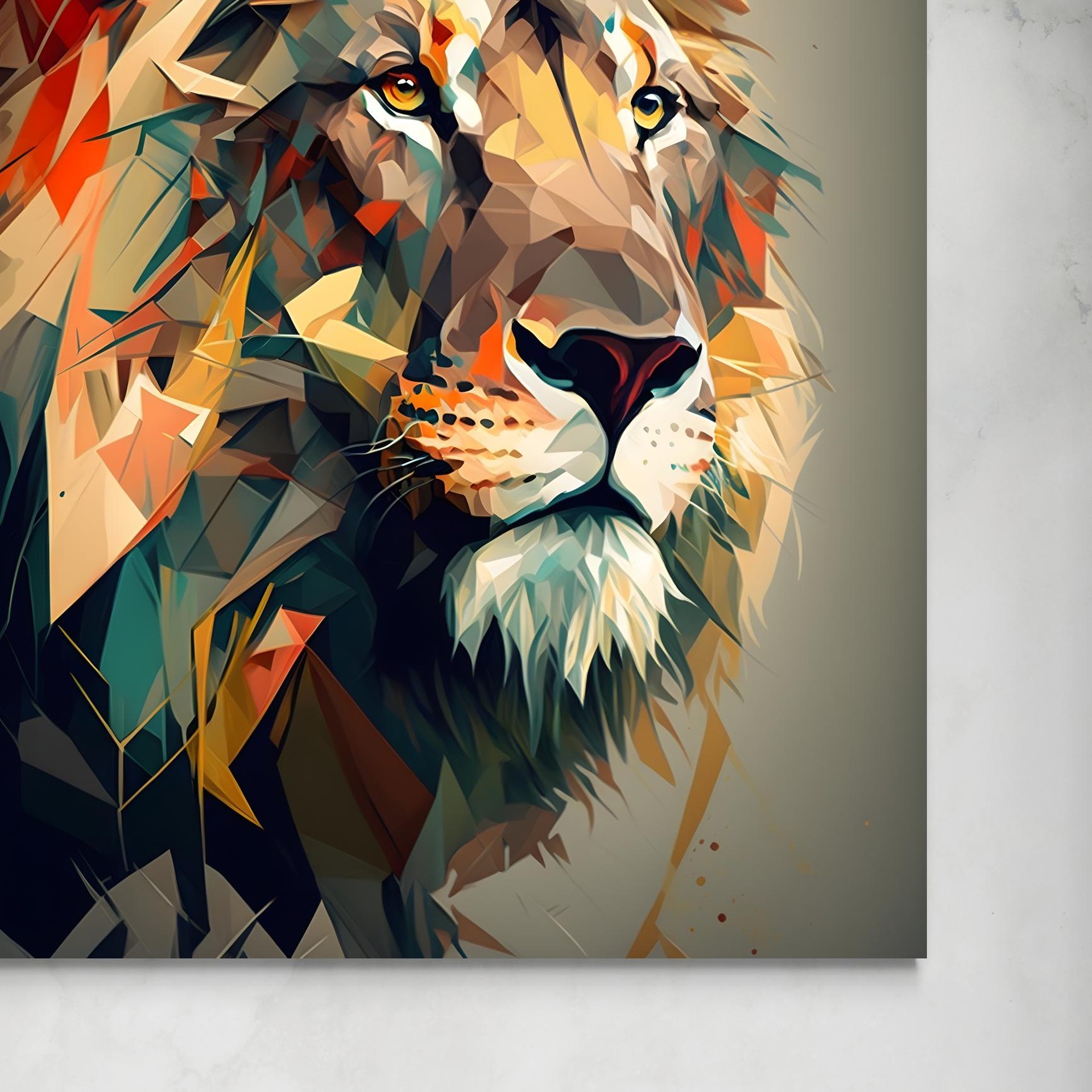 Geometric Lion -