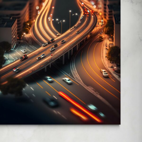 Highway: Viso Notturno di una Città in Movimento -