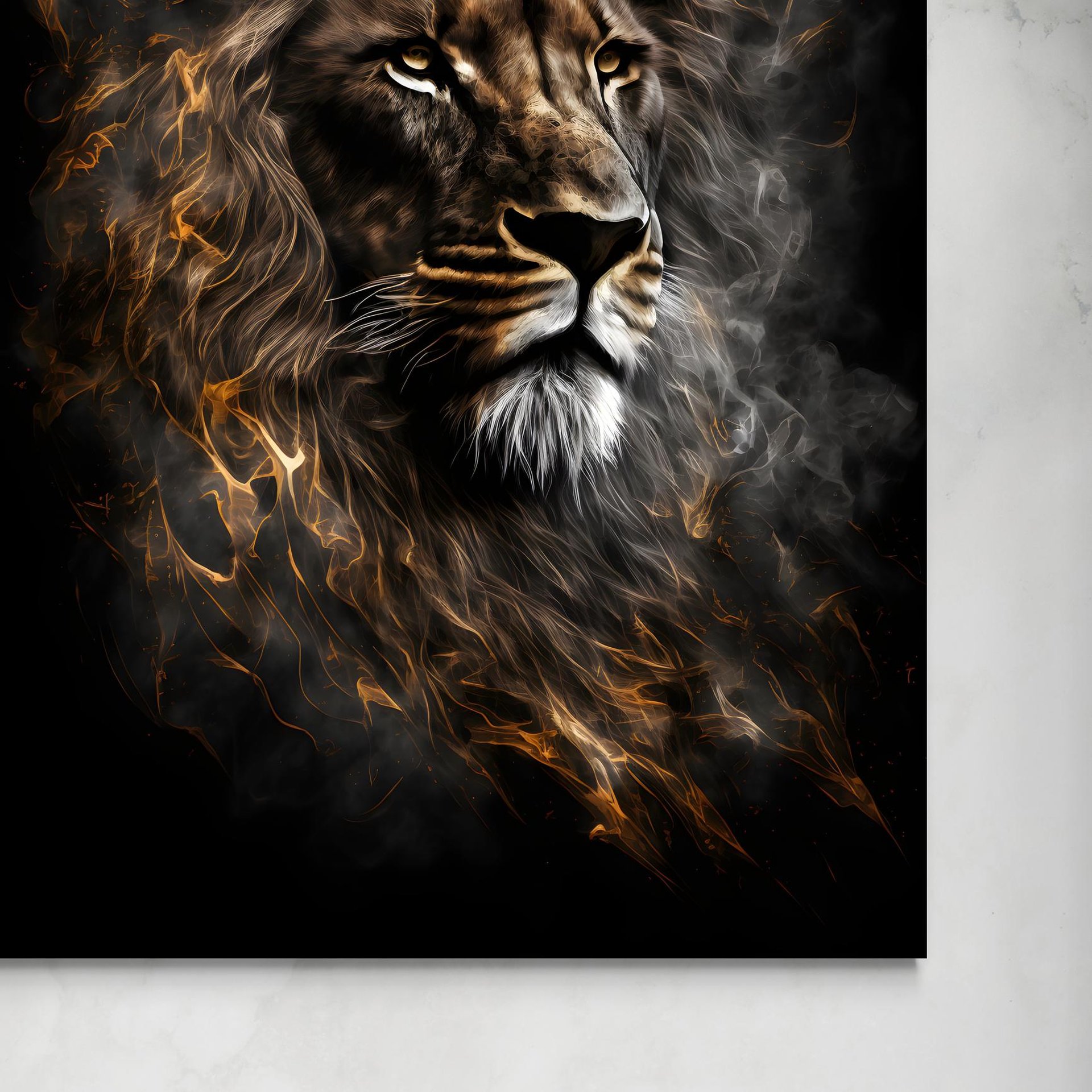 senza-lion-on-fire.jpg Lion on Fire -