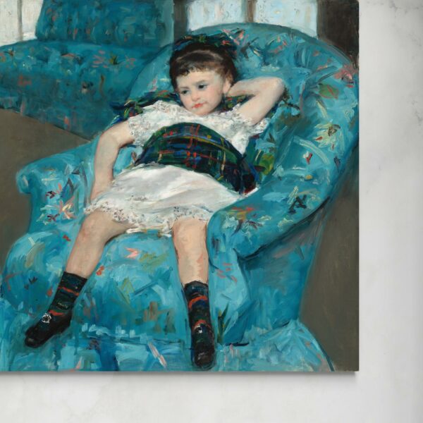Little Girl in a Blue Armchair - Mary Cassatt