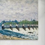 Molesey Weir, Hampton Court - Alfred Sisley