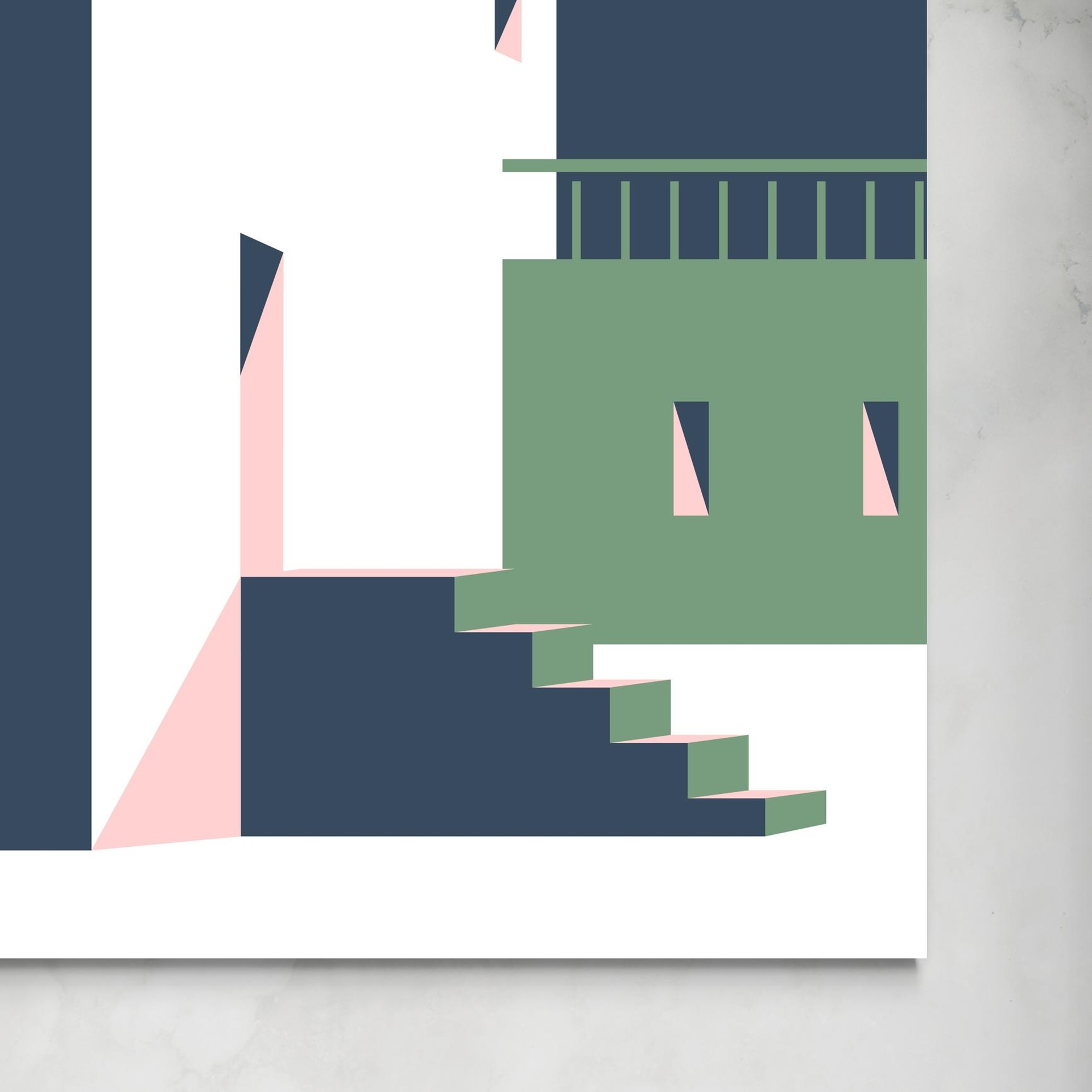 Architettura Moderna: Pink&Green -