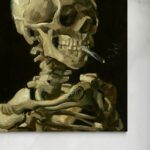 Teschio che fuma una sigaretta - Vincent van Gogh