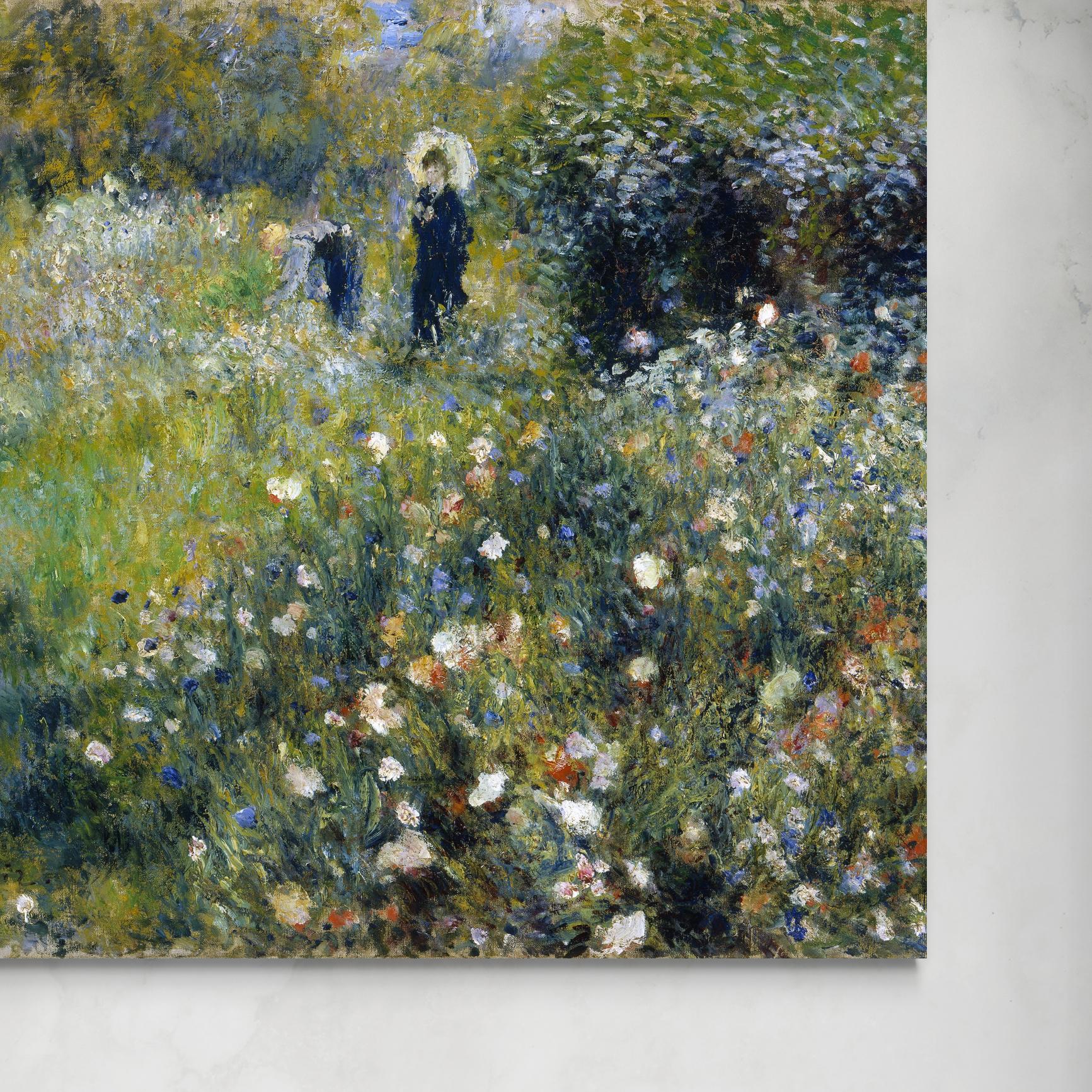 Donna con un parasole in un giardino - Pierre-Auguste Renoir