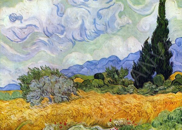 Campo di grano con cipressi - Vincent van Gogh
