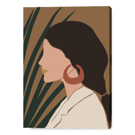 Cover Profilo di donna 2: un'illustrazione elegante e minimalista