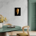Acanto: la bellezza della natura in oro scena-1-50x70-senza