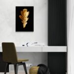 Acanto: la bellezza della natura in oro scena-2-50x70-senza
