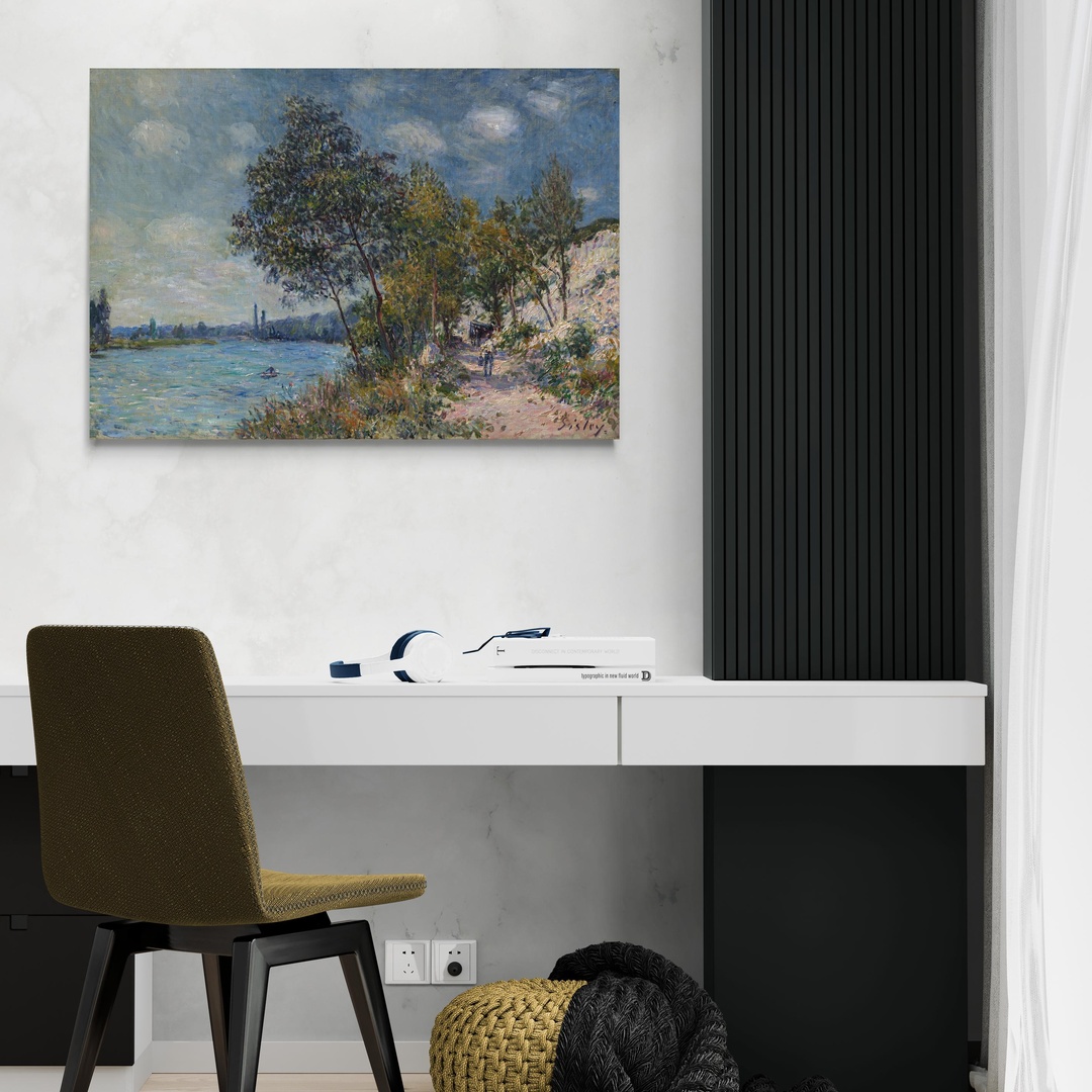 Le cave di pietra a Veneux al sole - Alfred Sisley Alfred Sisley scena-2-100x70-senza