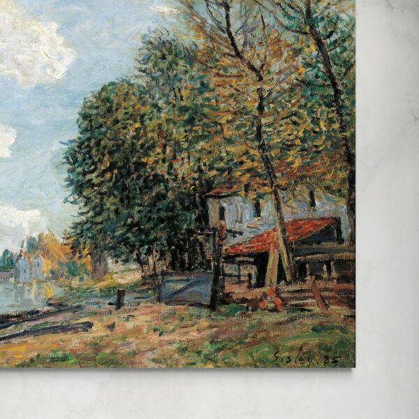 Moret, le rive del fiume Loing - Alfred Sisley Alfred Sisley senza