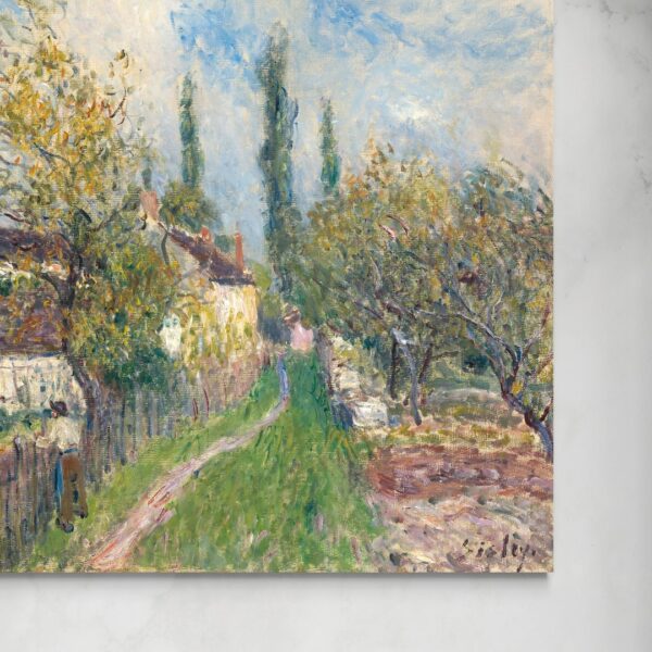 Un sentiero a Sablons - Alfred Sisley Alfred Sisley senza