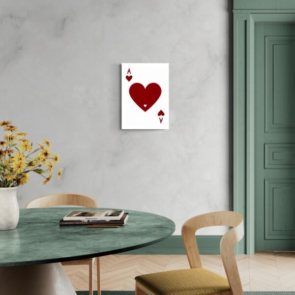 Cuore Asso: Simbolo di Amore e Fortuna scena-1-50x70-senza