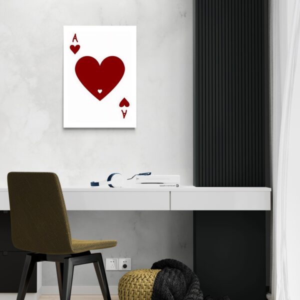 Cuore Asso: Simbolo di Amore e Fortuna scena-2-50x70-senza