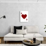 Cuore Asso: Simbolo di Amore e Fortuna scena-3-50x70-senza