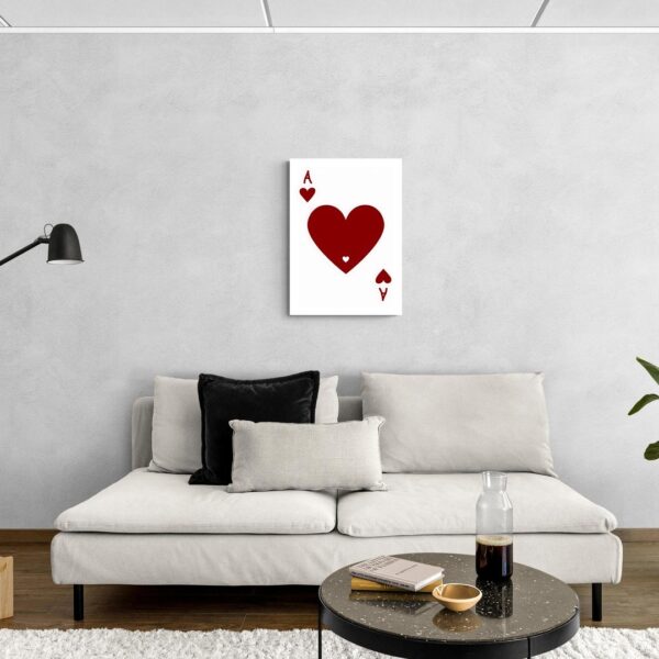 Cuore Asso: Simbolo di Amore e Fortuna scena-3-50x70-senza
